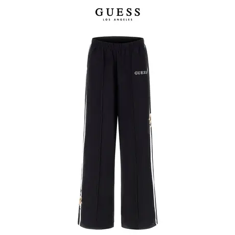 GUESS女士美式显瘦运动微喇线条休闲裤-商品大图