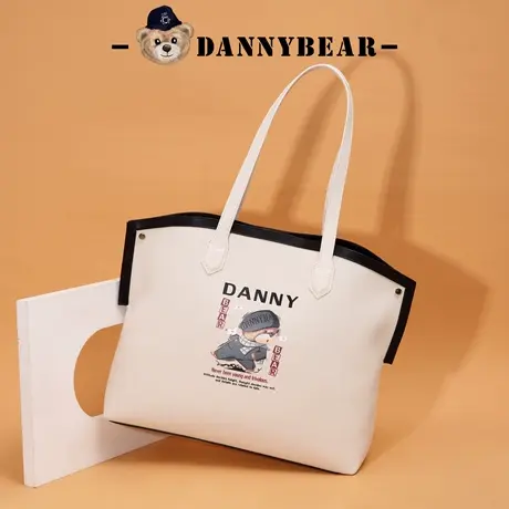 丹尼熊单肩托特包购物袋出游旅行大容量女包可放14寸手提平板1828商品大图