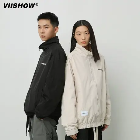 VIISHOW美式宽松百搭休闲夹克男装春秋季新款山系复古潮牌外套男图片