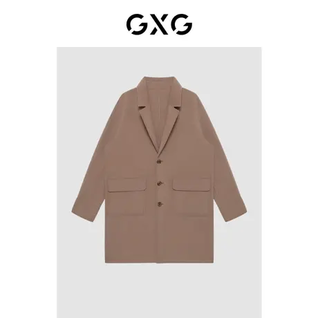 【特价】GXG男装 冬季时尚潮流休闲帅气个性经典款大衣GC126003I图片
