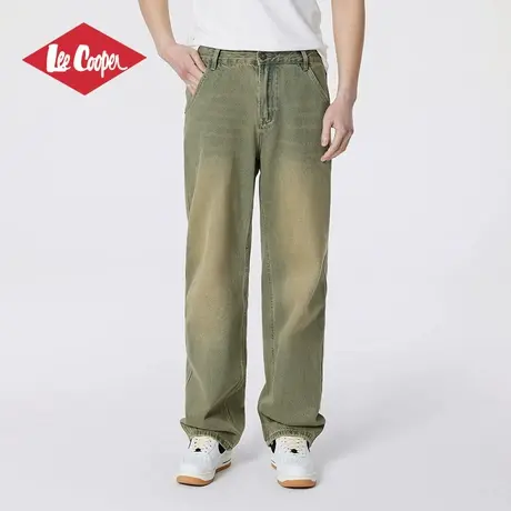 Lee Cooper/李库珀 潮流复古牛仔裤男百搭休闲长裤高街宽松直筒裤商品大图
