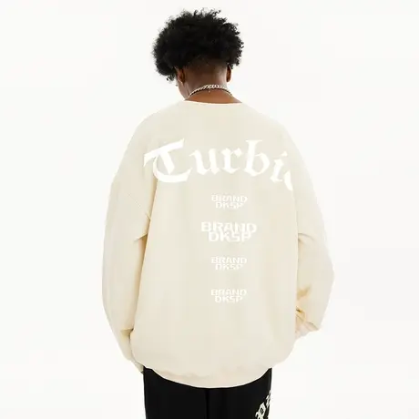 大码套头宽松潮流美式高街卫衣潮牌男春秋款国潮加肥加大上衣男款商品大图