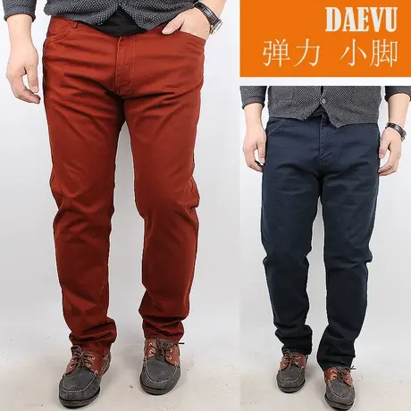 大依无忧潮胖2017彩裤新款特大号男裤弹力加肥加大码男士休闲长裤商品大图