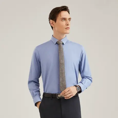 【羊毛绒内胆+石墨烯】雅戈尔保暖新款远红外保暖长袖衬衫抗静电商品大图