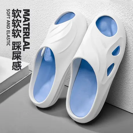潮牌椰子拖鞋男夏季2024新款外穿踩屎感男士拖鞋运动防滑沙滩凉鞋商品大图