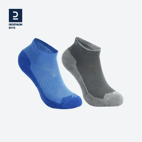 迪卡侬旗舰店儿童登山袜子男童女童春春季薄款透气2双装童袜KIDX图片