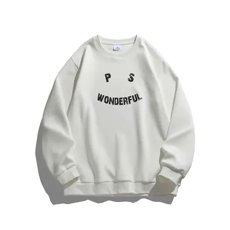 秋天字母印花卫衣男生秋季长袖t恤男士春秋款圆领上衣服男款秋装商品大图