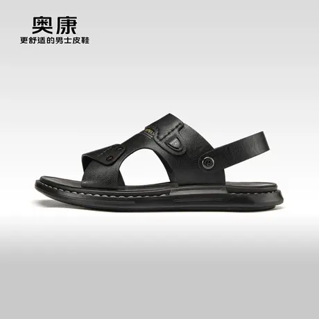 奥康男鞋夏季新款流行时尚沙滩鞋男运动舒适防滑凉鞋套筒式图片