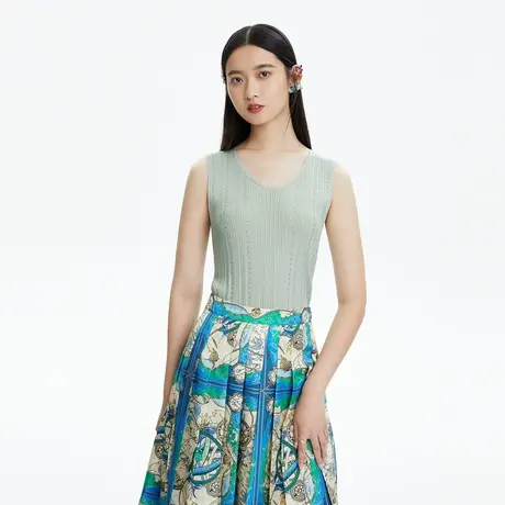 朗姿/LANCY背心女夏夏季新款内搭收腰显瘦吊带外穿女商场同款商品大图