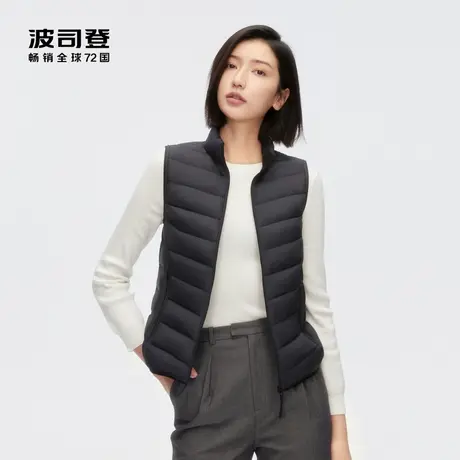 波司登羽绒服女2023秋新款短款立领羽绒马甲内穿外搭羽绒内胆送礼图片