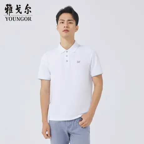 雅戈尔奥莱 商场同款男士短袖T恤新款官方正品商务休闲短袖POLO衫商品大图