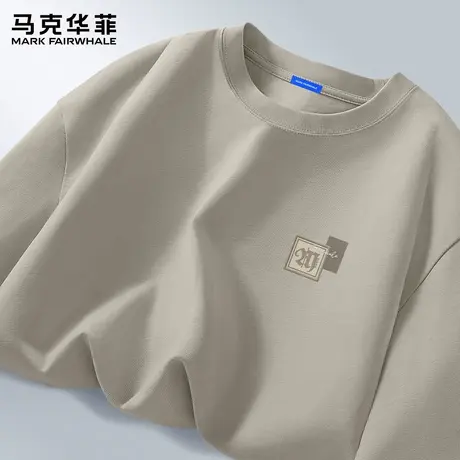 马克华菲长袖t恤男士春秋款美式休闲体恤男款宽松纯棉打底衫男潮X商品大图