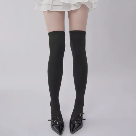森马袜子女秋冬女士长袜学生过膝小腿袜长筒2025学生防滑百搭棉袜商品大图