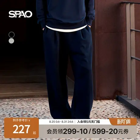 SPAO韩国同款25年秋季新品男士简约日常易搭运动休闲长裤商品大图