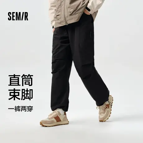 森马休闲裤男宽松直筒工装裤子春季情侣款伞兵裤户外风长裤时尚XY商品大图