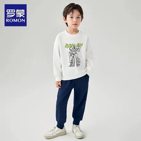 罗蒙童装男童卫衣春秋款儿童秋装2025新款男孩秋季上衣长袖中大童商品大图