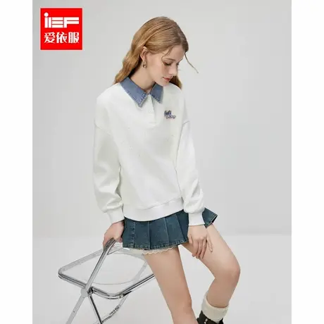 IEF/爱依服2025春季新款美式时尚休闲运动风时尚小众设计百搭卫衣商品大图