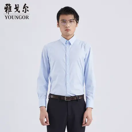 雅戈尔奥莱 商场同款男士长袖衬衫秋季新款官方商务休闲衬衫商品大图