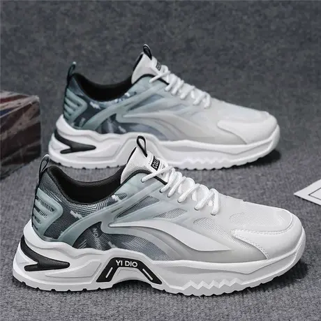 莆田男鞋春夏季潮流厚底运动老爹鞋男款休闲跑步防滑潮鞋2024新款商品大图