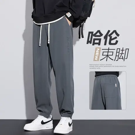 春秋款男装哈伦小脚运动裤春季春天男生宽松潮牌休闲裤子2024新款商品大图