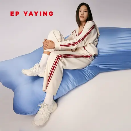 EP雅莹酷跑鞋女鞋跑步鞋软底运动小白鞋轻便厚底飞织鞋 XD01A商品大图