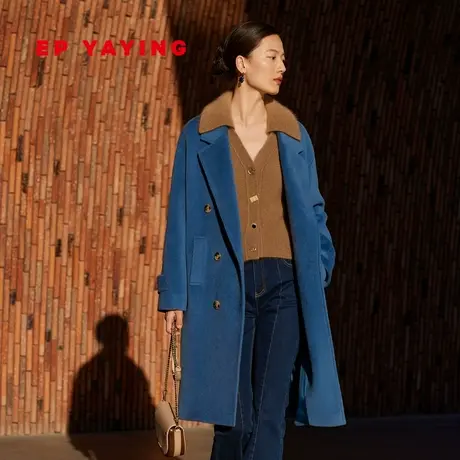 [回弹大衣]EP YAYING雅莹女装 美利奴羊毛毛呢外套 商场同款8519C商品大图