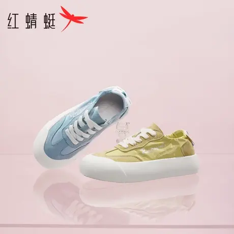 红蜻蜓多巴胺休闲板鞋春秋新款德训女鞋厚底大头面包鞋休闲运动鞋商品大图
