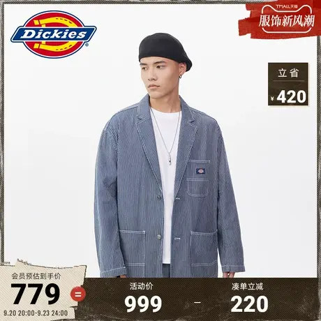 Dickies商场同款 23新品 秋冬新款条纹工装夹克 外套上衣图片