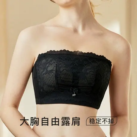梦芭蒂无肩带夏季薄款内衣女无钢圈大胸显小穿吊带裙专用防滑不掉商品大图