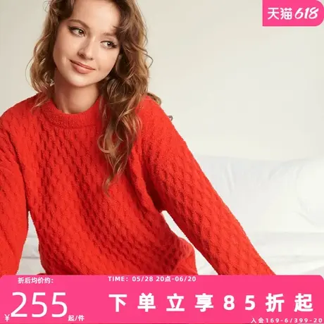 夏娃的诱惑暖心系列红色本命年女秋冬保暖2025新款情侣家居服套装商品大图