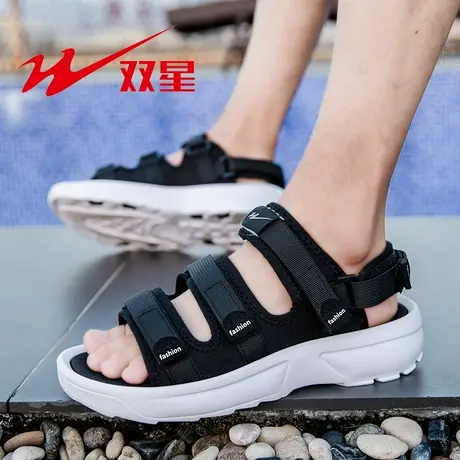 双星新款凉鞋2025男士夏季外穿凉拖鞋开车上班厚底运动休闲沙滩鞋商品大图