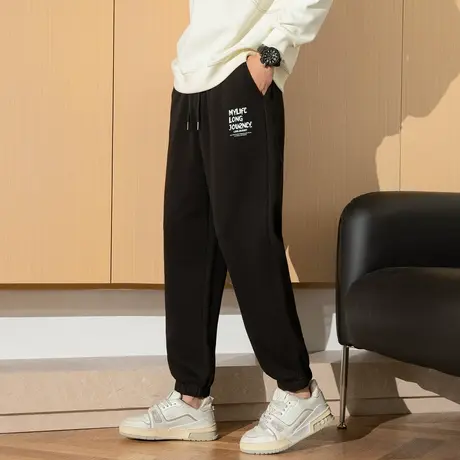 唐狮春夏季新款运动裤男束脚卫裤宽松休闲长裤简约直筒裤潮流TD商品大图