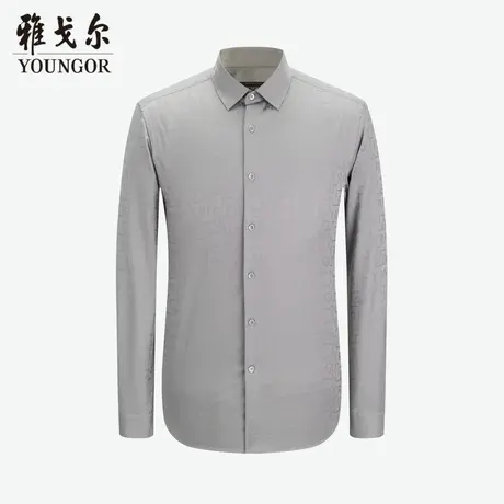 【柔软易打理】D系雅戈尔衬衫秋季新款免烫商务休闲长袖衬衫商品大图