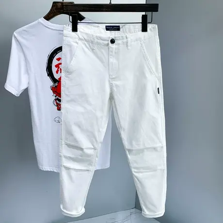 夏季款潮牌男士牛仔裤男直筒宽松休闲长裤男修身韩版潮流百搭学生商品大图