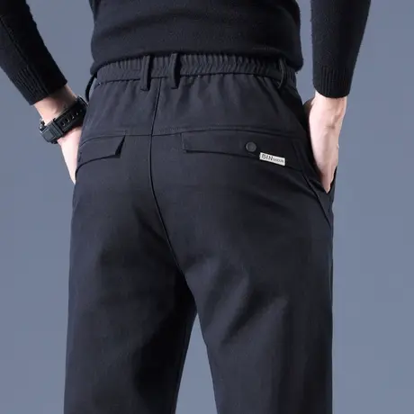 秋冬季莱赛尔天丝西裤男士休闲长裤直筒宽松2023新款男裤子春秋款图片