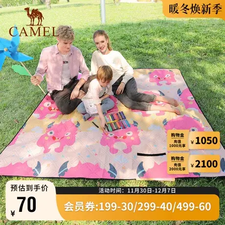 Camel骆驼户外牛津布野餐垫防潮垫加厚野炊地垫可折叠便携防水商品大图