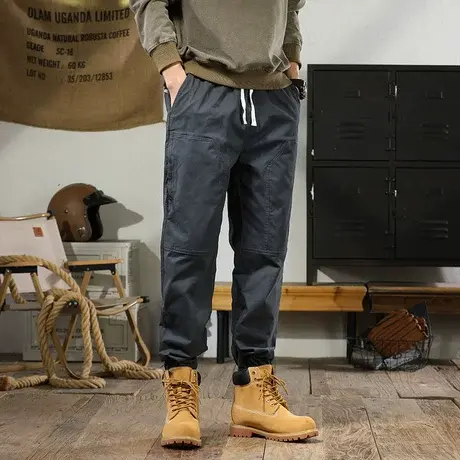 秋季裤子男款宽松大码男士休闲裤子户外男裤时尚潮流百搭休闲裤商品大图