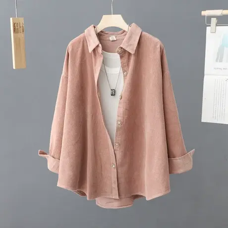 衬衣上衣慵懒风春秋季慵懒风2023年春装新款宽松衬衫外套女中长款图片