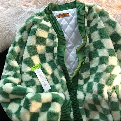 羊羔毛外套女2021新款秋冬ins欧美复古上衣小个子加绒加厚棒球服图片