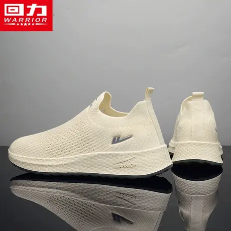 回力男鞋春秋款飞织网面运动休闲跑鞋男款青少年软底轻便椰子潮鞋商品大图