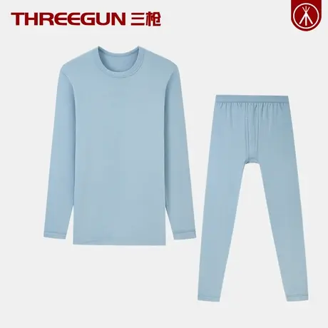 三枪100%纯棉男士保暖内衣女士秋衣秋裤套装男情侣全棉青年秋冬季图片