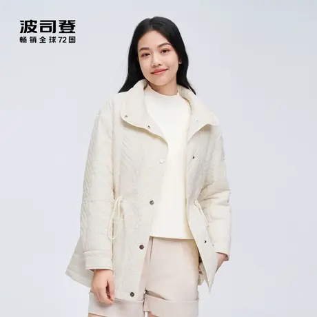 波司登2023新款立领轻薄立领宽松抽绳瘦腰显瘦羽绒服B30135312图片