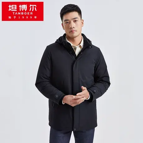 【商场同款】坦博尔男士羽绒服可脱卸内胆防风保暖外套TA211579图片