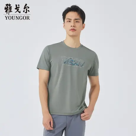 雅戈尔奥莱 商场同款男士短袖T恤新款官方正品商务休闲短袖POLO衫商品大图