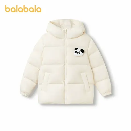 巴拉巴拉童装儿童羽绒服男童女童2025年冬季保暖三防连帽短款外套商品大图