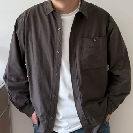 大衣无忧大码男装秋新款休闲衬衫潮胖子加肥加大男士长袖衬衣外套商品大图