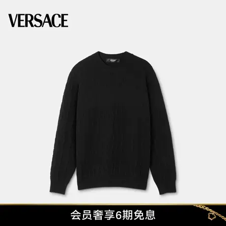 【新年礼物】VERSACE/范思哲 男士仿鳄鱼纹提花套头衫图片