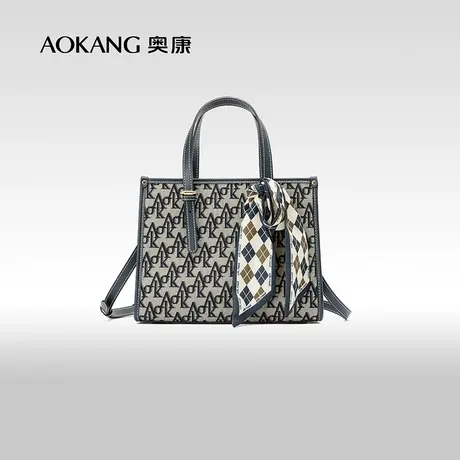 奥康女士包包新款高档大气手提包时尚复古刺绣单肩斜挎包潮流图片