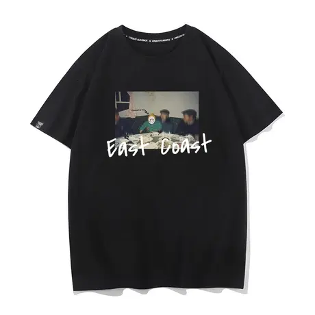 活死人Walking厂牌法老pharaoh专辑east coast说唱嘻哈t恤短袖男图片