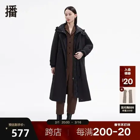 播秋冬播两件套派克棉服DDP4PD4905清晨零点的第五大道商品大图